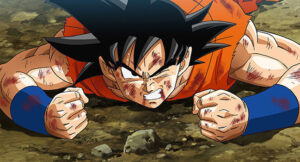 goku on the floor