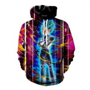vegeta super saiyan god blue ssgss ki power hoodie