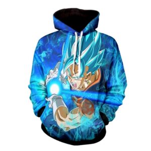 vegito 2 blue super saiyan kamehameha hoodie